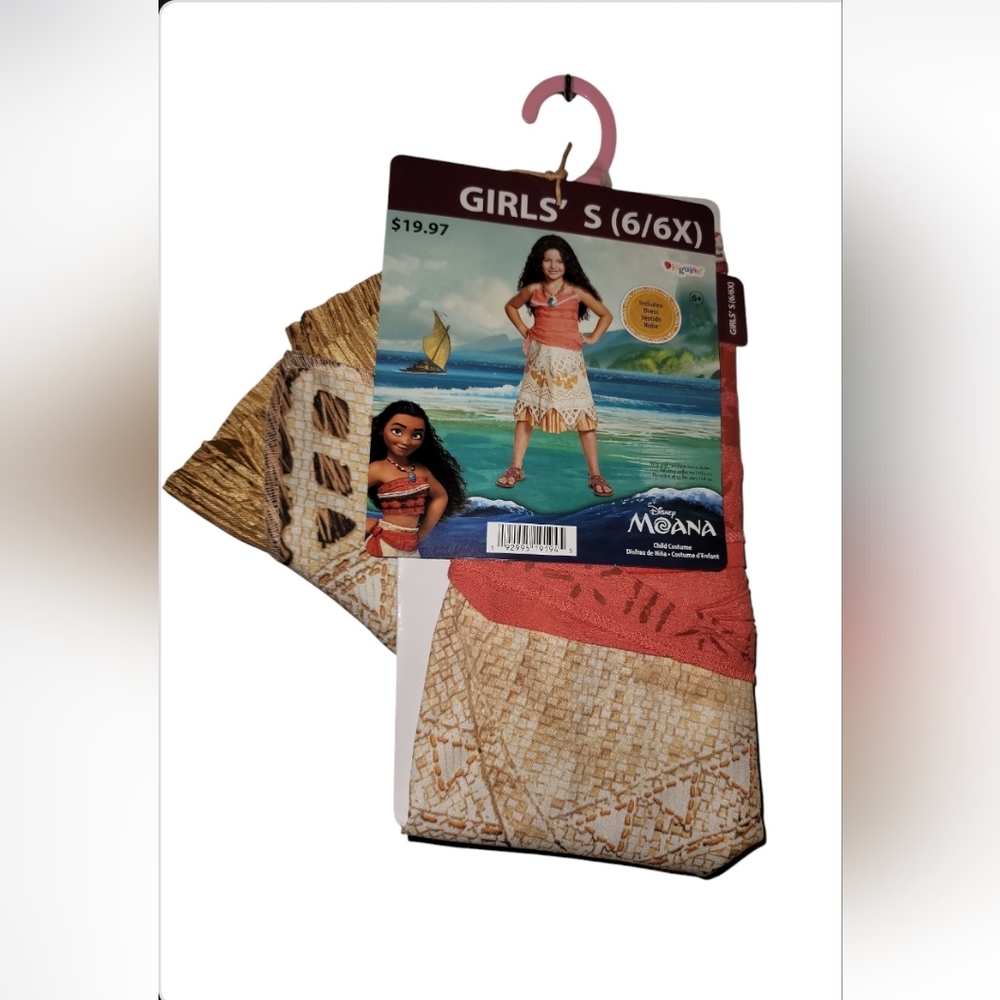NWT Disney Moana Girl's Costume - Picture 3 of 3